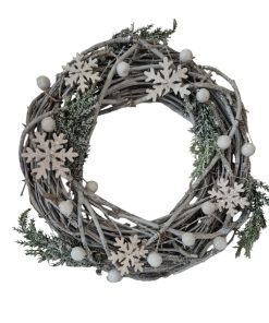 Alternative view of Couronne Incrustée de Décorations en Bois et de Fleurs Ø26 CM