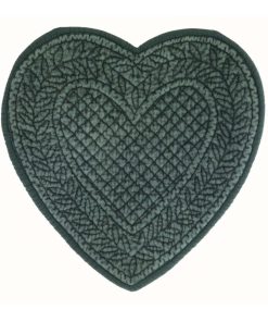 Alternative view of Set De Table Boutis Vert En Forme De Coeur En Coton 40×42 CM