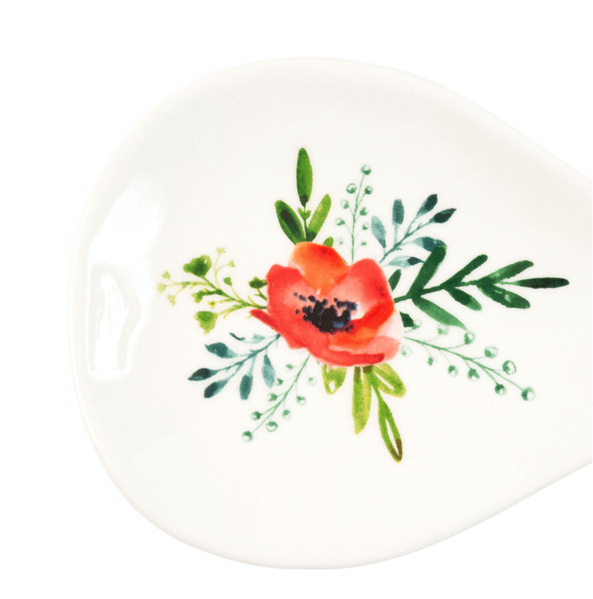 Repose Cuillère Blandine Rouge, Gris En Dolomite – Comptoir de Famille – Image 3