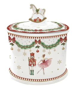 Alternative view of Boite à Biscuits En Porcelaine Ø14 CM + H 15,5 CM Collection Rêves De Noël Easy Life