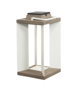 Lanterne solaire TECKALU BLANC 45.5 cm