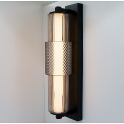 Applique murale MOJO LED en verre cylindrique – Design Art Déco – 13W dimmable – Image 5