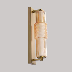 Applique murale MOJO LED en verre cylindrique – Design Art Déco – 13W dimmable – Image 4