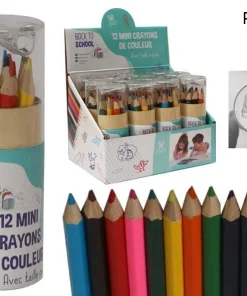 BOITE CRAYONS DE COULEUR MINI X12