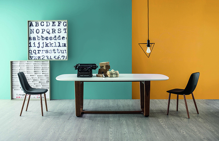 Table Medley – 220/110 cm – Noyer & Marbre Carrare – Image 3
