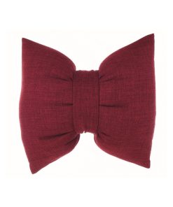 Alternative view of Coussin Noeud En Coton Rouge 30×35 CM