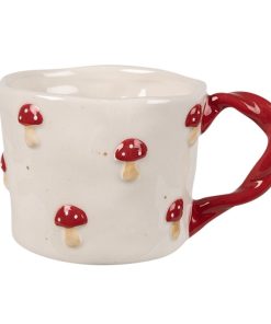 Mug Beige Champignon Rouge 200 ML