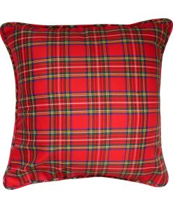 Coussin en polarTartan Rouge Et Vert 45×45 CM