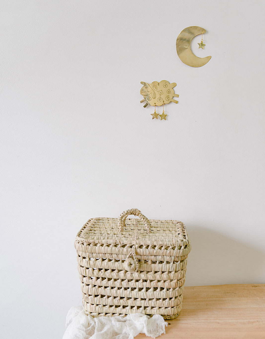 Lune en laiton avec son étoile – Image 4