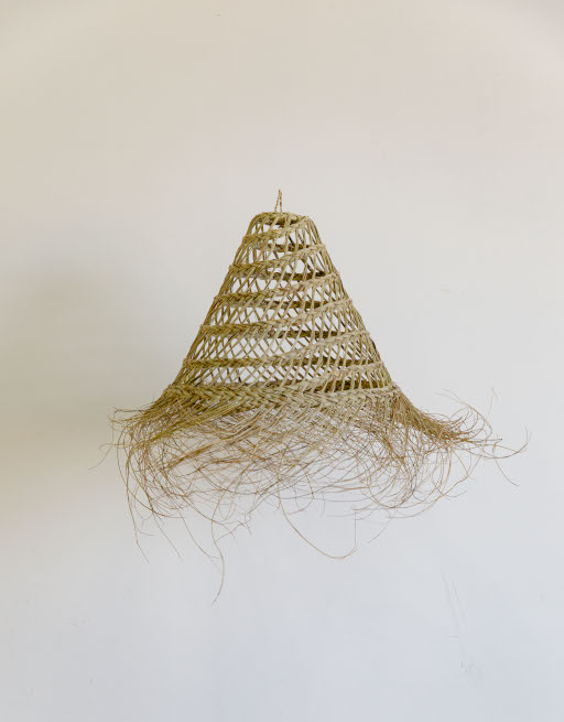 Suspension conique ajourée en fibres naturelles – Image 2