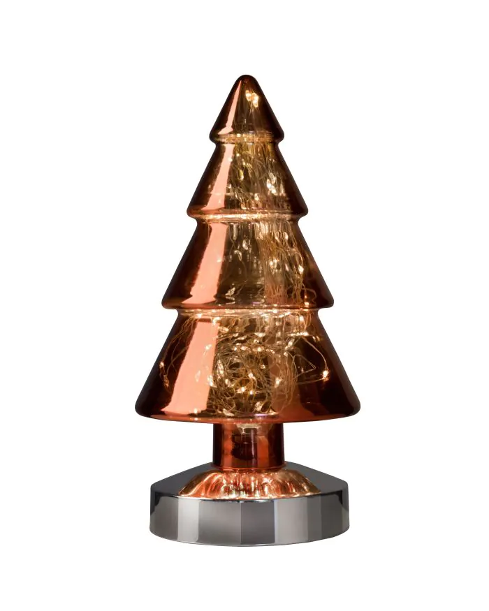 Lampe décorative – Sapin Rouge h26
