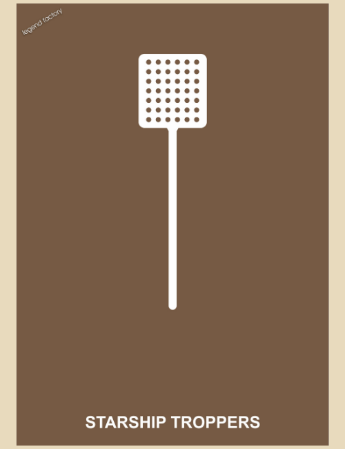 Affiche décalée minimaliste Starship Troopers – Image 2