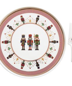 Plat à tarte et sa pelle Noël « Nutcrackers » – Ø32cm