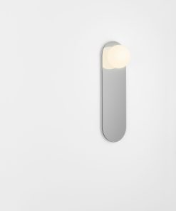 Miroir ovale LED en verre et cuivre – Circ par Estiluz