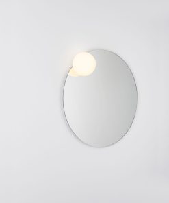 Miroir rond LED en verre et cuivre Ø 70cm – Circ par Estiluz