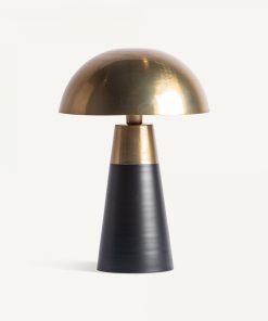 Alternative view of Lampe art déco noir or Vical Home
