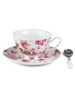 Tasse à thé avec petite cuillère Rumina Guiltless en porcelaine par Tarin x Seletti