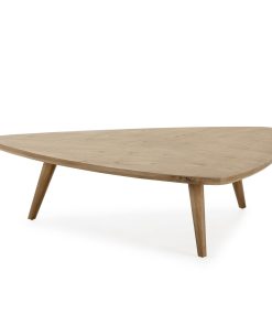Alternative view of Table basse triangulaire bois de cèdre Thai Natura – Lison