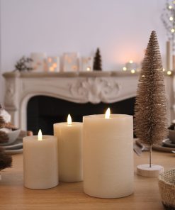 Bougie LED flamme réaliste – 3 tailles