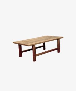 Alternative view of Table basse en orme ancien – 120×60