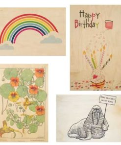 Carte postale en bois – Woodhi